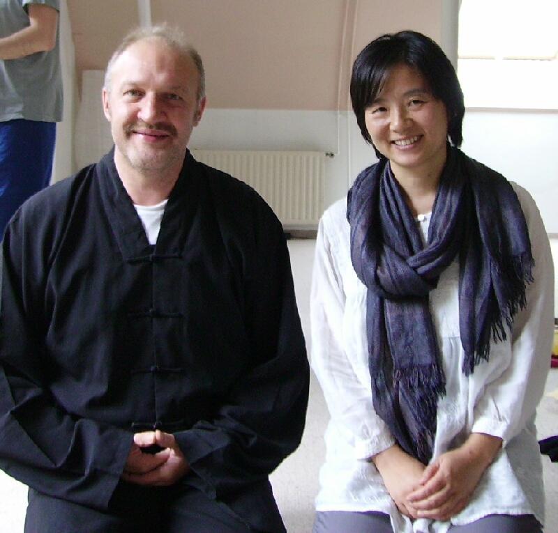 Archivator Bernd Gr�tz mit Dao-Lehrerin Qin Ling