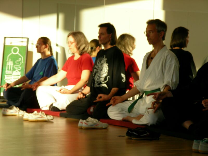 Meditation im Dojo