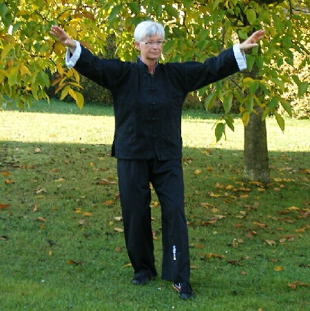 der Kranich aus dem Spiel der f�nf Tiere des Qigong Yangsheng